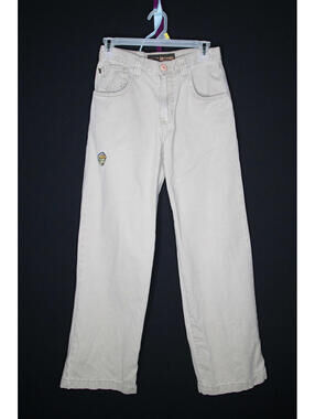 VTG 90s Y2K JNCO Girlie Stuff Cotton Twill Khaki Army Pants Sz 7